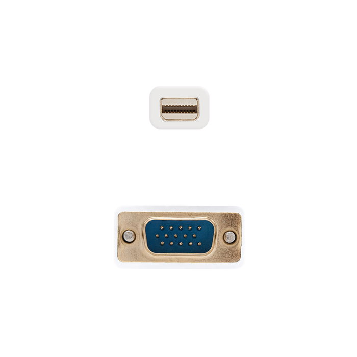 Nanocable Cable Conversor Mini DP Macho a VGA Macho 2m - Blanco